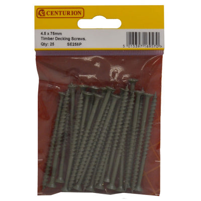 Centurion Timber Decking Screws 75mm x 4.5mm x25 SE258P