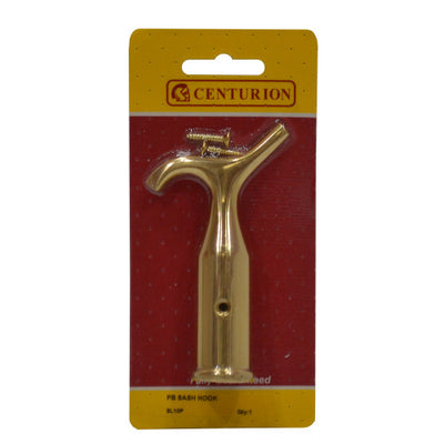 Centurion Sash Pole Hook Polished Brass 125mm SL10P