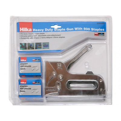 Hilka Heavy Duty Staple Gun Kit 20300800 SL50P