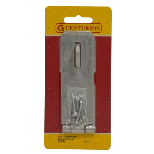 Centurion 115mm Zinc Plated Safety Hasp & Staple SP108P