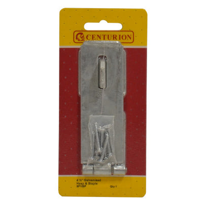 Centurion 115mm Zinc Plated Safety Hasp & Staple SP108P