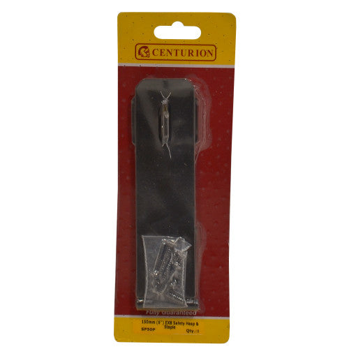 Centurion 150mm EXB Safety Hasp & Staple Black SP50P
