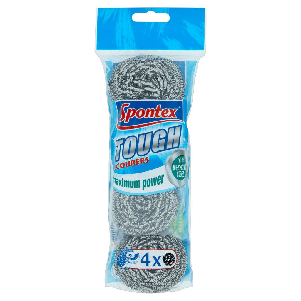 Spontex Tough Scourer Pack 4 19500156