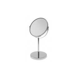 Blue Canyon Pedestal Mirror Round Chrome 18.5x34.5cm