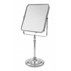 Pedestal Mirror Square - Blue Canyon - Chrome - 18.5 x 34.5cm