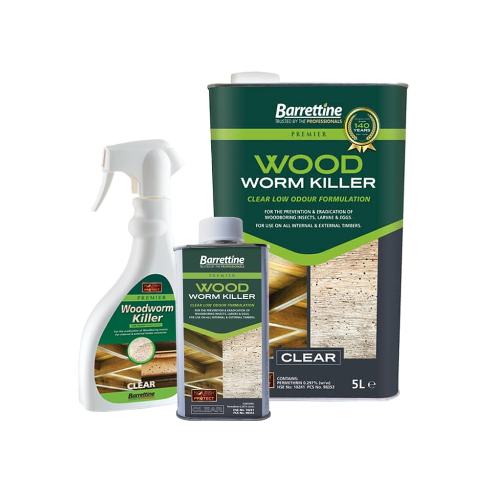 Barrettine Woodworm Killer Spray 500ml SPWW.50
