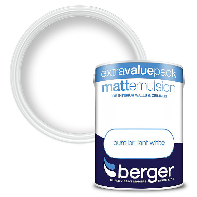 Berger Matt Emulsion Brilliant White 10L