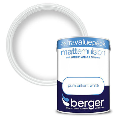 Berger Matt Emulsion Brilliant White 10L