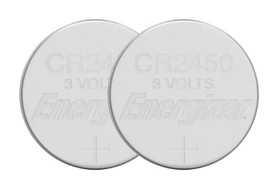 Energizer CR2450 Lithium Battery Card x 2