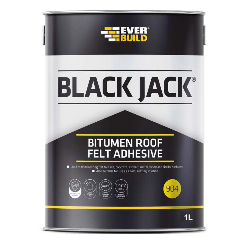 Everbuild 904 Bitumen Roof Felt Adhesive 1 Litre