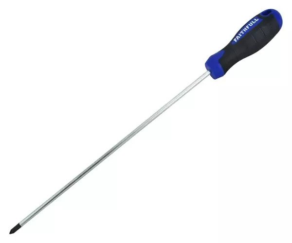FAI Soft Grip Screwdriver Pozidriv PZ2 x 250mm Long Reach