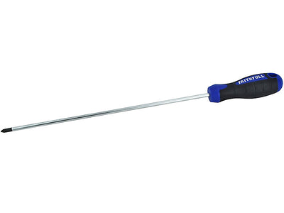 FAI Soft Grip Screwdriver Pozidriv PZ2 x 250mm Long Reach