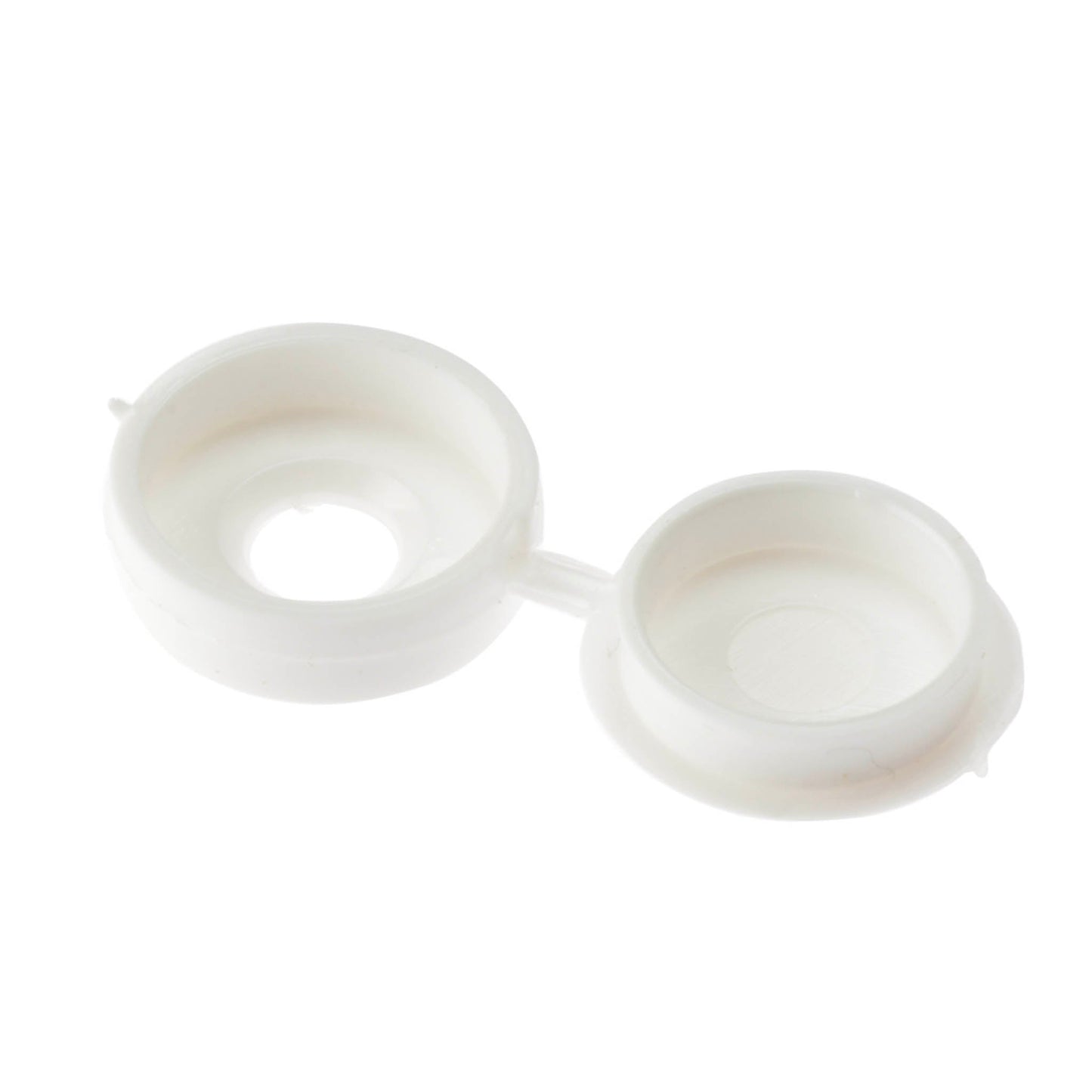 Hinged Cover Cap White No. 6-8 Bag 100