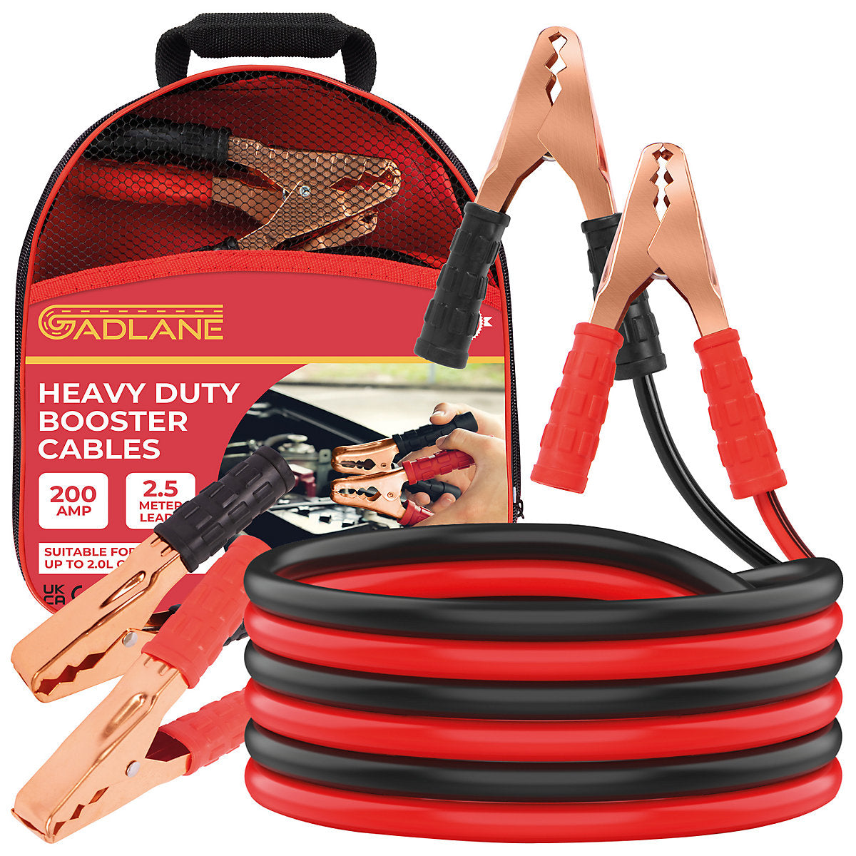 Silverline Jump Leads 2.5m 200 Amp
