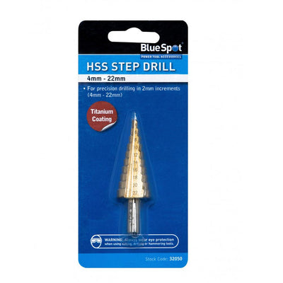 Blue Spot Tools HSS Step Drill 4-22mm