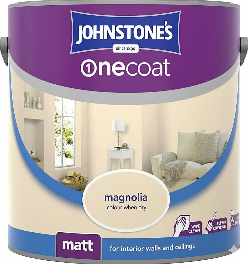 Johnstone's One Coat Quick Dry Satin 750ml Magnolia