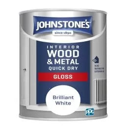 Johnstone's Quick Dry Gloss Brilliant White 250ml
