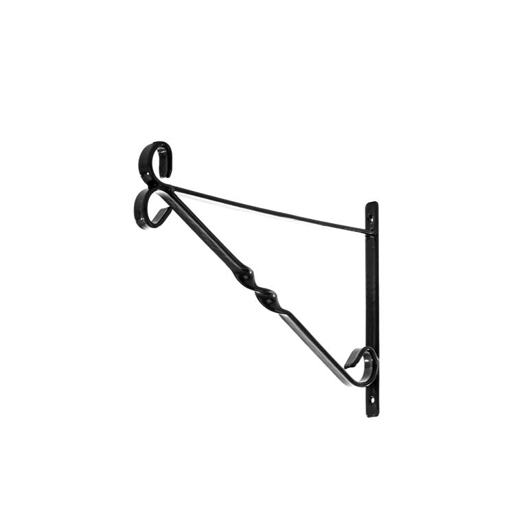 Leecroft Hanging Basket Brackets Black 10 Inch 4055-10B