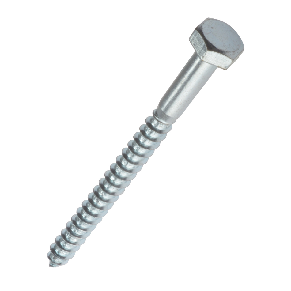 Forgefix Coach Screw Hexagon M12 x 50mm ZP Bag 5
