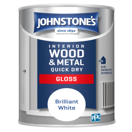 Johnstone's Quick Dry Gloss Brilliant White 250ml