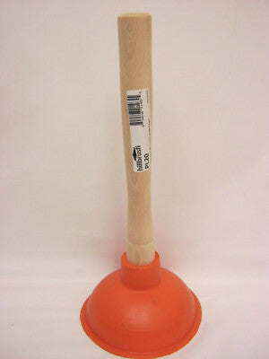 Hill Brush Medium Force Cup Sink Plunger 10" Handle