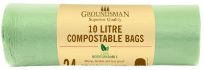 Groundsman Compostable Bag 10L Roll 24