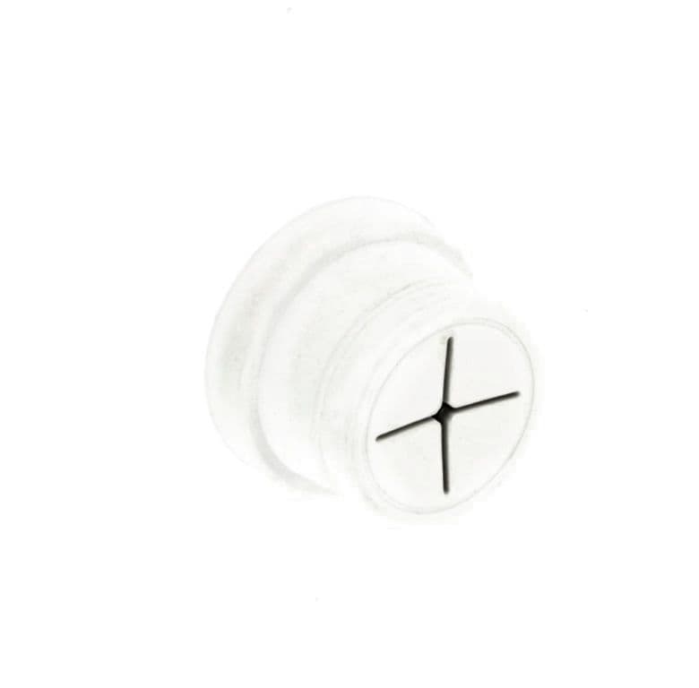 Securit Towel Holder White Single x 2 S6360